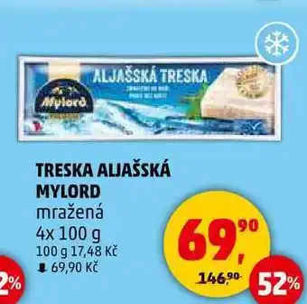 Penny Market TRESKA ALJAŠSKÁ MYLORD mražená, 4x 100 g nabídka