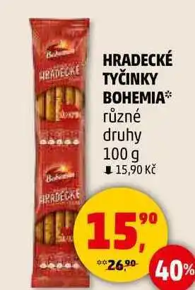 Penny Market HRADECKÉ TYČINKY BOHEMIA různé druhy, 100 g nabídka