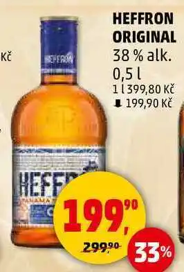 Penny Market HEFFRON ORIGINAL 38% alk., 0,5 l nabídka