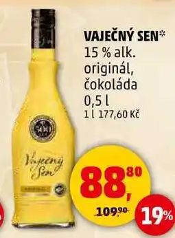 Penny Market VAJEČNÝ SEN 15% alk. originál, čokoláda, 0,5 l nabídka