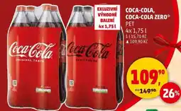 Penny Market Coca-Cola, 4 x 1,75 l nabídka