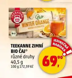 Penny Market TEEKANNE ZIMNÍ BIO ČAJ různé druhy, 40,5 g nabídka