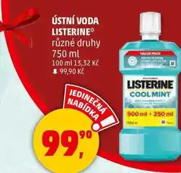 Penny Market ÚSTNÍ VODA LISTERINE, 750 ml nabídka