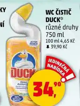 Penny Market WC ČISTIČ DUCK různé druhy, 750 ml nabídka
