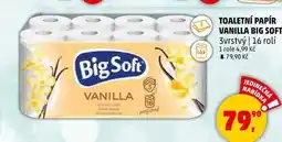 Penny Market TOALETNÍ PAPÍR VANILLA BIG SOFT, 3vrstvý, 16 rolí nabídka