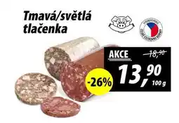 Tmavá/světlá tlačenka, 100 g