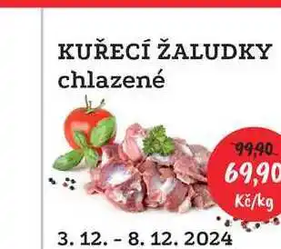 RABBIT řeznictví KUŘECÍ ŽALUDKY chlazené 1kg nabídka