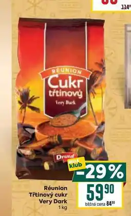 Billa Réunion Třtinový cukr Very Dark 1kg nabídka
