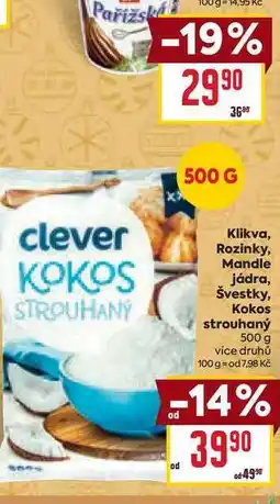 Billa Kokos strouhaný 500 g nabídka