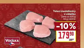 Billa Telecí medailonky z válečku cena za 300 g nabídka