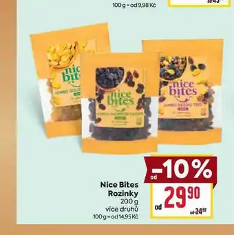 Billa Nice Bites Rozinky 200 g nabídka