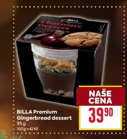 Billa BILLA Premium Gingerbread dessert 95 g nabídka