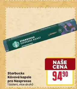 Billa Starbucks Kávové kapsle pro Nespresso 1 balení nabídka