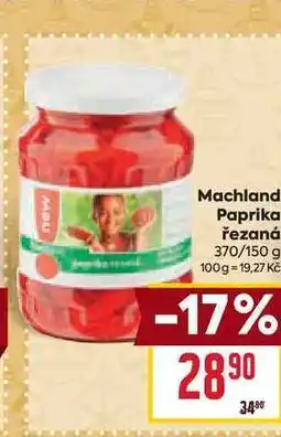 Billa Machland Paprika řezaná 370/150 g nabídka