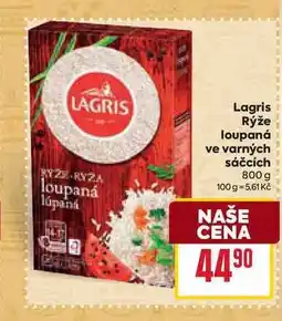 Billa Lagris Rýže loupaná ve varných sáčcích 800 g nabídka