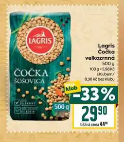 Billa Lagris Čočka velkozrnná 500 g nabídka