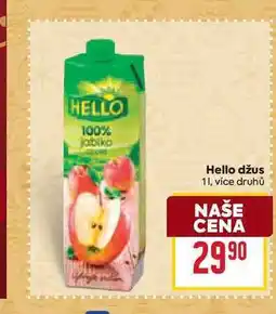 Billa Hello džus 1l nabídka