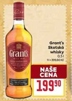 Billa Grant's Skotská whisky 0,5l nabídka