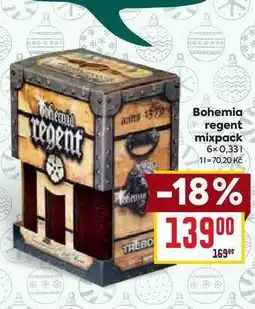 Billa Bohemia regent mixpack 6x 0,33l nabídka