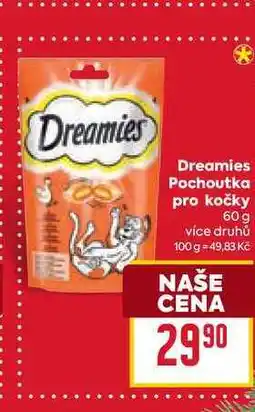 Billa Dreamies Pochoutka pro kočky 60 g nabídka