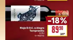 Billa Rioja D.O.C. a Alegro Tempranillo 0,75l nabídka