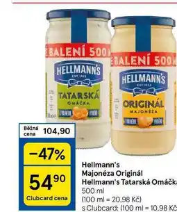 Tesco Hellmann's Tatarská Omáčka, 500 ml nabídka