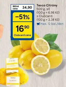 Tesco Tesco Citróny, 500 g. síť nabídka