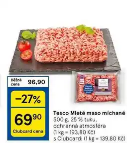 Tesco Tesco Mleté maso míchané, 500 g. 25% tuku nabídka