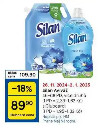 Tesco Silan Aviváž, 46-68 PD, více druhů nabídka