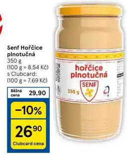 Tesco Senf Hořčice plnotučná, 350 g nabídka