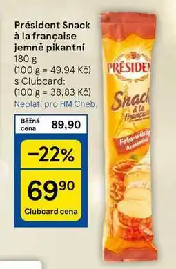 Tesco Président Snack à la française jemně pikantní, 180 g nabídka