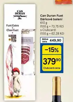 Tesco Can Duran Fuet Dárkové balení, 610 g nabídka