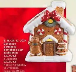 Tesco Dekorace perníkový domeček s LED osvětlením nabídka