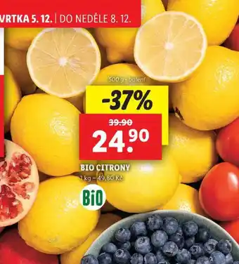 Lidl BIO CITRONY, 500 g nabídka