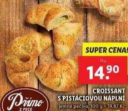 Lidl CROISSANT S PISTÁCIOVOU NÁPLNÍ, 75 g nabídka
