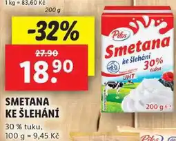 Lidl SMETANA KE ŠLEHÁNÍ, 200 g nabídka