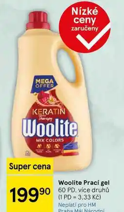 Tesco Woolite Prací gel, 60 PD, více druhů nabídka