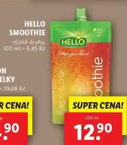Lidl HELLO SMOOTHIE, 200 ml nabídka