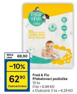 Tesco Fred & Flo Přebalovací podložka, 10 ks nabídka