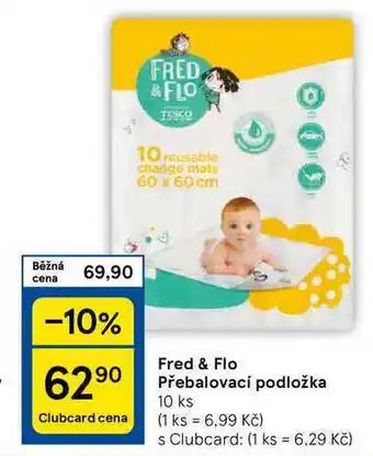 Tesco Fred & Flo Přebalovací podložka, 10 ks nabídka