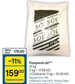 Tesco Posypová sůl, 10 kg nabídka