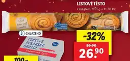Lidl LISTOVÉ TĚSTO, 230 g nabídka