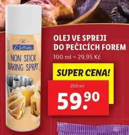 Lidl OLEJ VE SPREJI DO PEČICÍCH FOREM, 200 ml nabídka