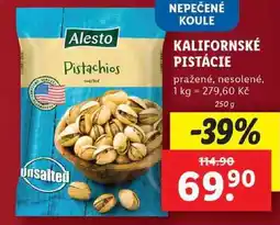 Lidl KALIFORNSKÉ PISTÁCIE, 250 g nabídka