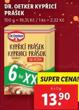 Lidl DR. OETKER KYPŘICÍ PRÁŠEK, 6x 12 g nabídka