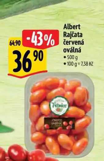 Albert Albert Rajčata červená oválná 500 g nabídka