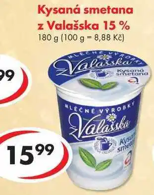 CBA Kysaná smetana z Valašska 15%, 180 g nabídka