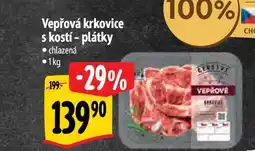 Albert Vepřová krkovice s kostí - plátky 1 kg nabídka