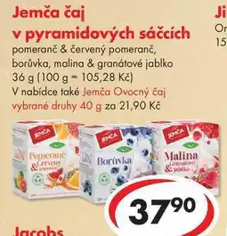 CBA Jemča čaj v pyramidových sáčcích, 36 g nabídka