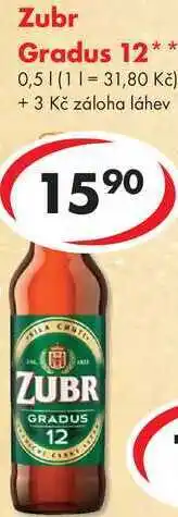 CBA Zubr Gradus 12, 0,5 l nabídka